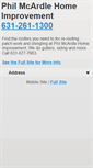 Mobile Screenshot of mcardleroofing.com