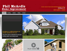 Tablet Screenshot of mcardleroofing.com